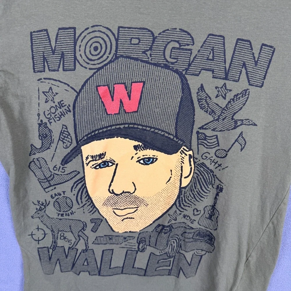 Official Morgan Wallen Mens T‎ Shirt Medium Country Music